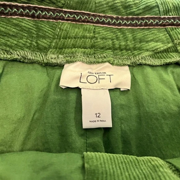 Ann Taylor Loft Corduroy Patchwork Skirt - Picture 4 of 4